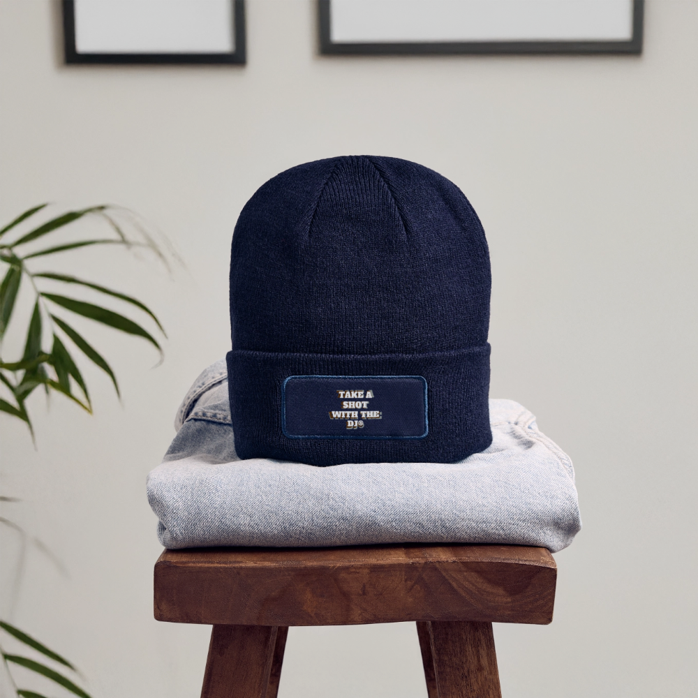TAKE A SHOT WITH THE DJ® Patch Beanie - navy