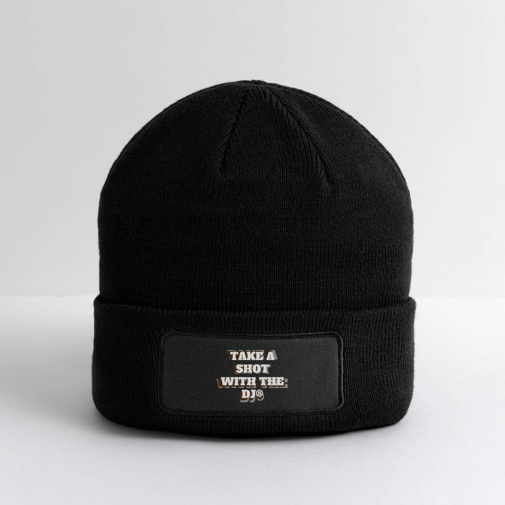 TAKE A SHOT WITH THE DJ® Patch Beanie - black