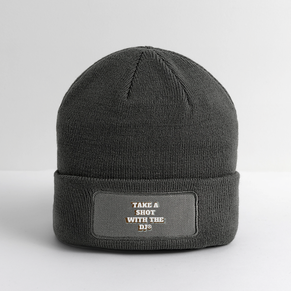 TAKE A SHOT WITH THE DJ® Patch Beanie - charcoal grey