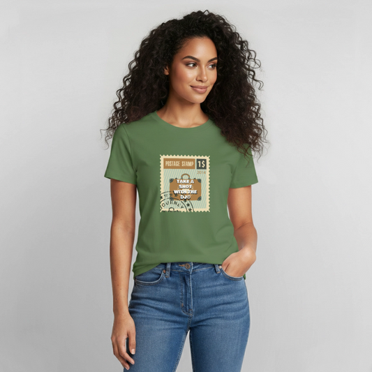 TAKE A SHOT WITH THE DJ® Stamp - military green
