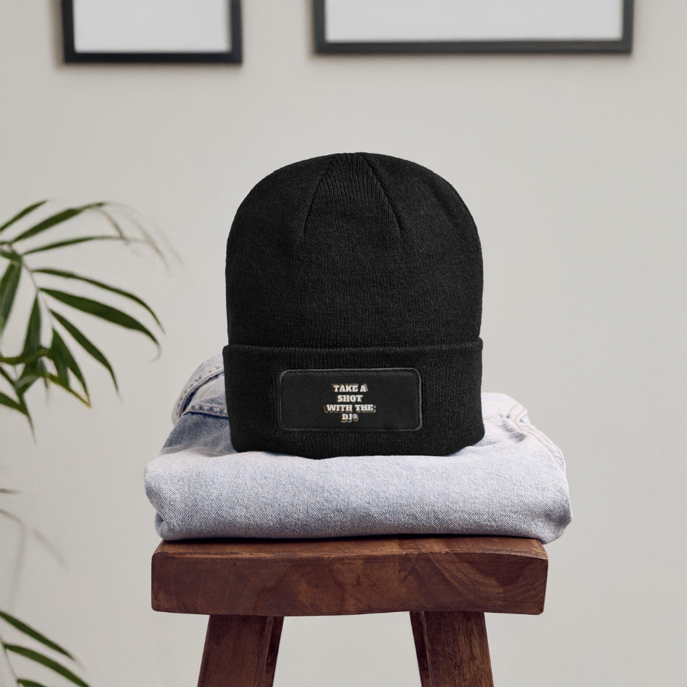 TAKE A SHOT WITH THE DJ® Patch Beanie - black