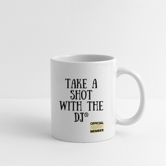 TAKE A SHOT WITH THE DJ™ White Shot Cup - white