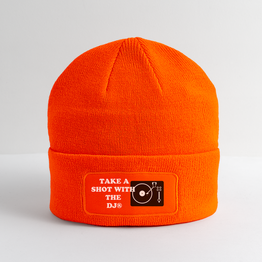 TAKE A SHOT WITH THE DJ™ WINTER CAP - neon orange