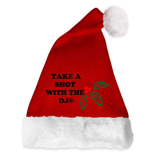 TAKE A SHOT WITH THE DJ™ Santa Hat - red/white