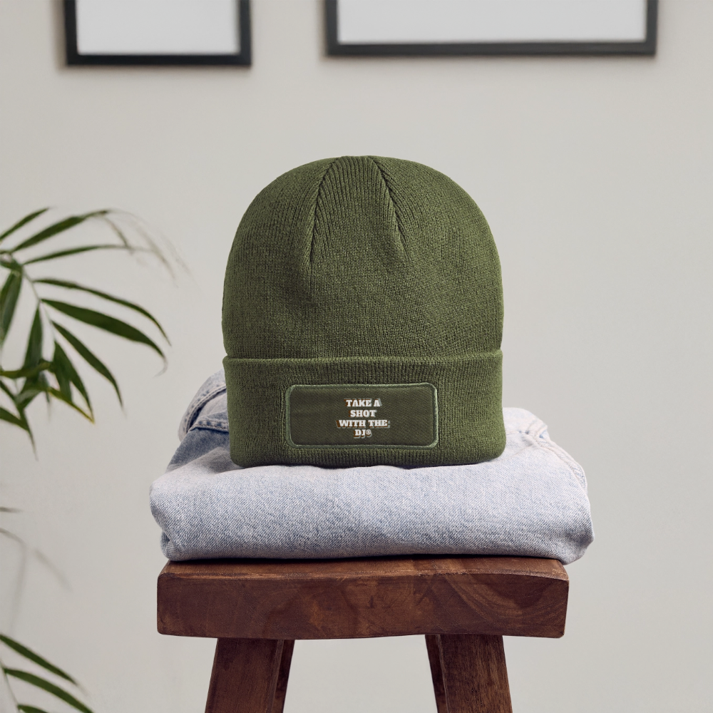 TAKE A SHOT WITH THE DJ® Patch Beanie - olive