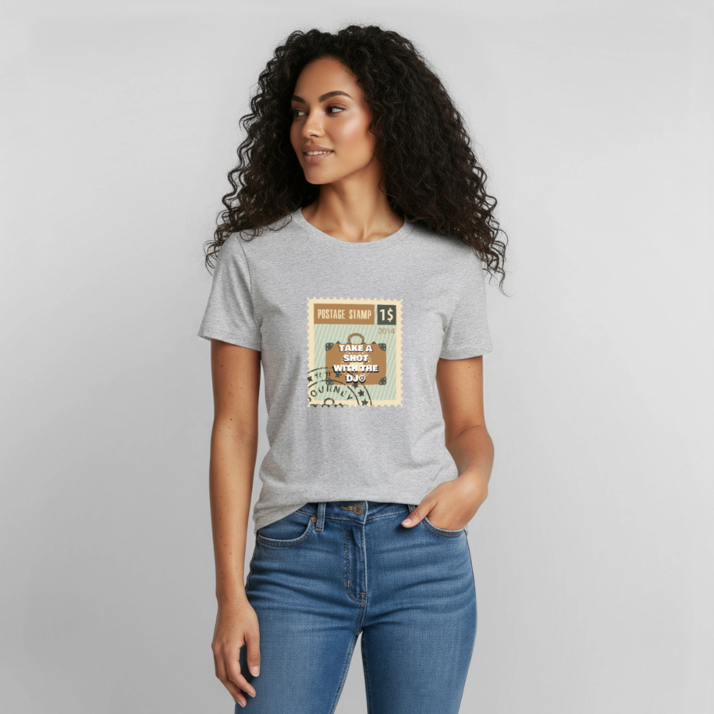 TAKE A SHOT WITH THE DJ® Stamp - heather gray